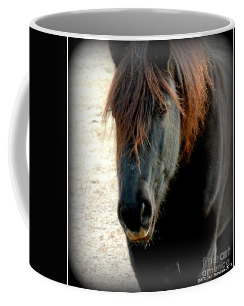 Horse Coffee Mug featuring the photograph Portrait of Storm by Rabiah Seminole