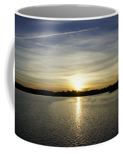 Potomac River Coffee Mug featuring the photograph Potomac Sunset by Laurie Perry