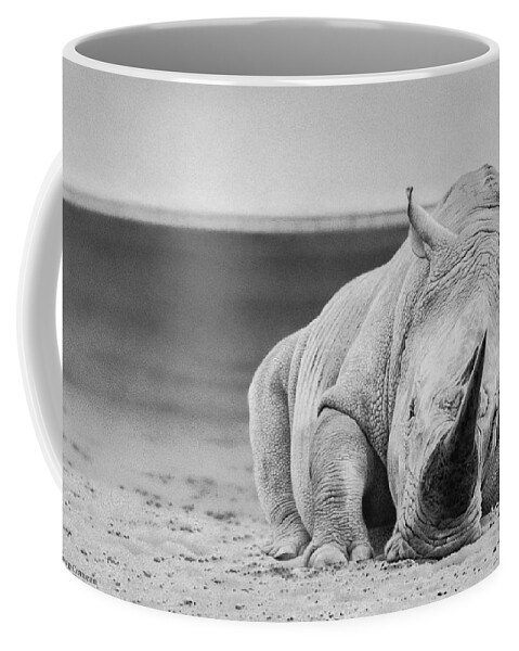 African Wildlife Coffee Mug featuring the drawing Power Nap by Stirring Images
