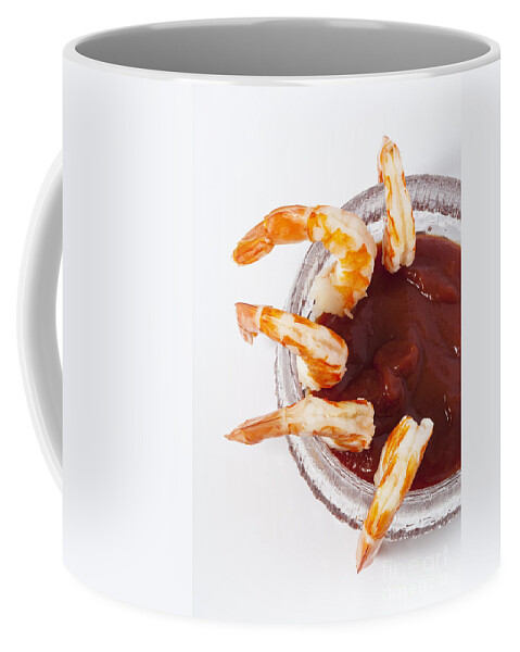 Cocktail Sauce Coffee Mug featuring the photograph Prawn Cocktail by Diane Macdonald