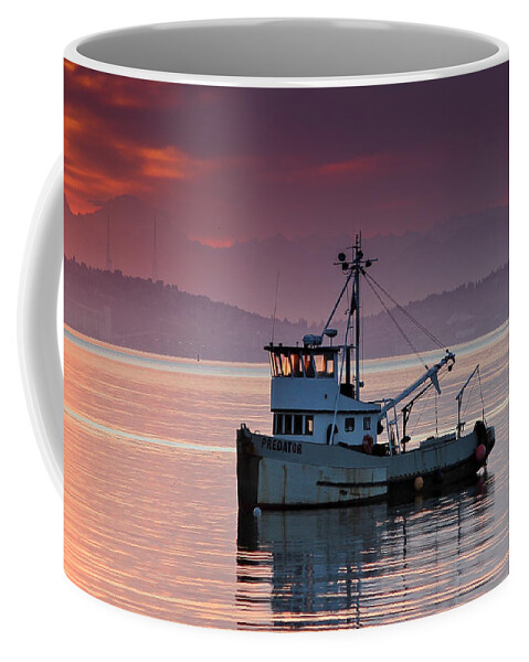 Predawn Coffee Mug featuring the photograph Predator at Dawn by E Faithe Lester