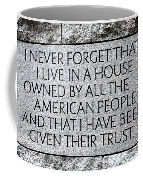 Fdr Coffee Mug featuring the photograph Presidential Message by Cindy Manero