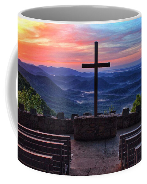 Pretty Place Coffee Mug featuring the photograph Pretty Place Chapel Sunrise by Chris Berrier
