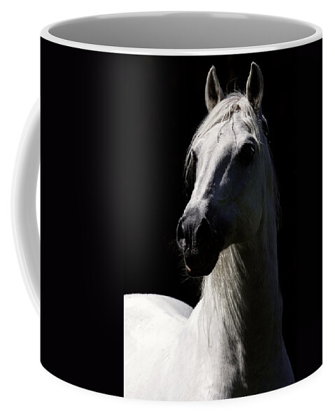 Proud Stallion Coffee Mug featuring the photograph Proud Stallion by Wes and Dotty Weber