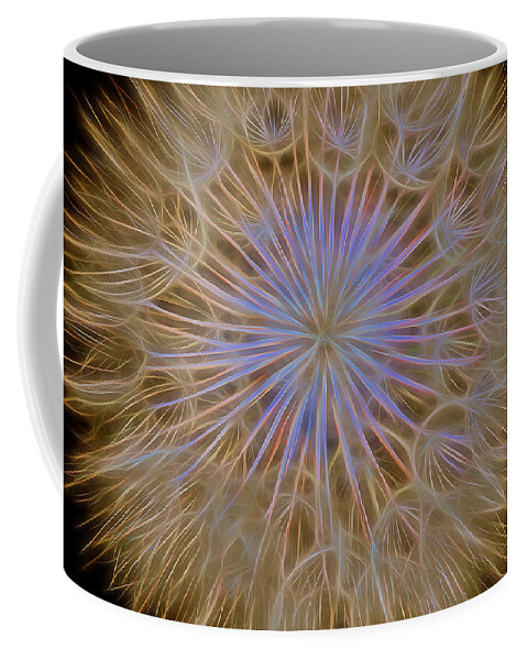 Dandelion Coffee Mug featuring the photograph Psychedelic Dandelion Art by James BO Insogna