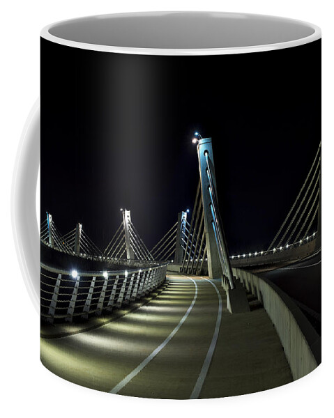 Bridge Coffee Mug featuring the photograph Ptuj bridge by Ivan Slosar