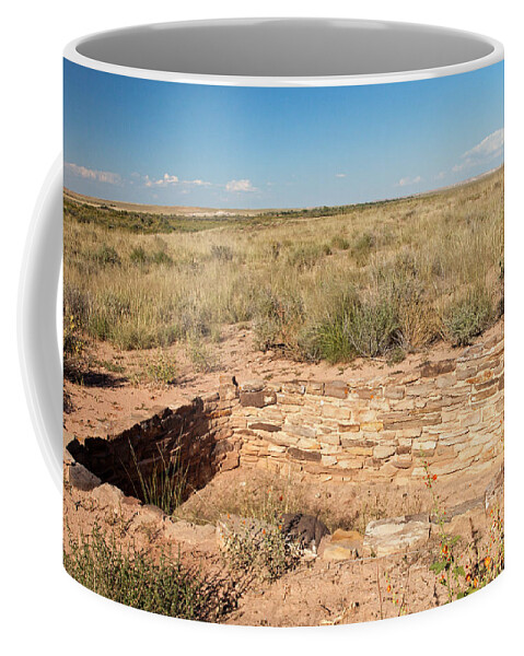 Arizona Coffee Mug featuring the photograph Puerco Pueblo Petrified Forest National Park by Fred Stearns
