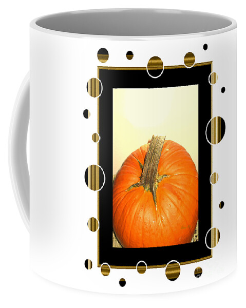October Special Promotion Coffee Mug featuring the photograph Pumpkin Card by Oksana Semenchenko