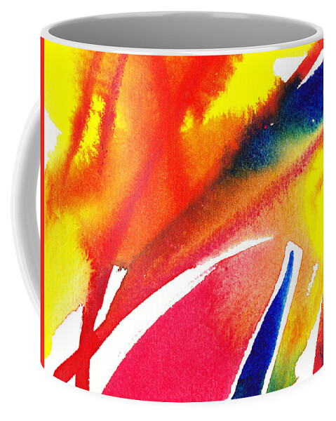 Enchanted Coffee Mug featuring the painting Pure Color Inspiration Abstract Painting Enchanted Crossing by Irina Sztukowski