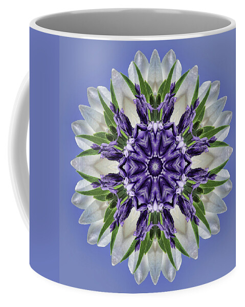 Mandala Coffee Mug featuring the photograph Purple Blooms Mandala by Beth Venner