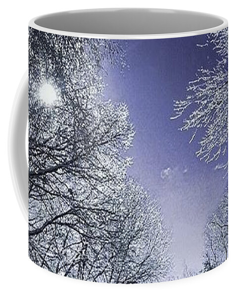 Winter Coffee Mug featuring the photograph Purple Haze by Dani McEvoy