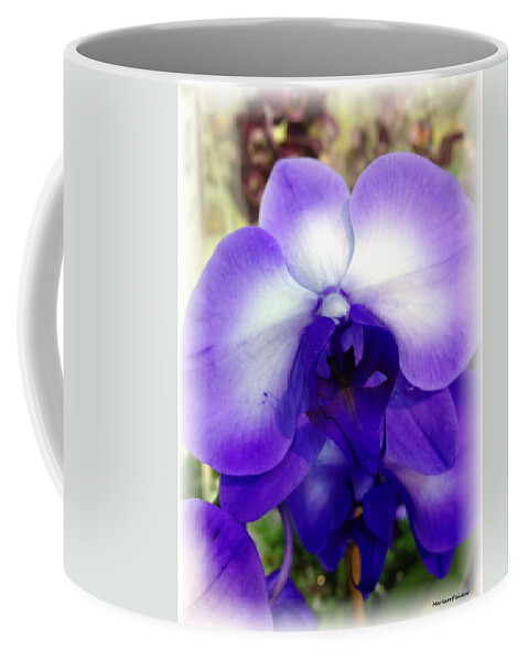 Purple Coffee Mug featuring the photograph Purple Orchid by Marian Lonzetta