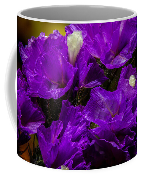 Flower Coffee Mug featuring the photograph Purple Statice by Ron Pate