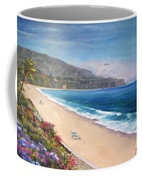 Beach Coffee Mug featuring the painting P.V. View by Jennifer Beaudet