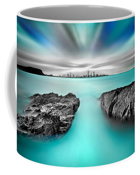 Gold Coast Coffee Mug featuring the photograph Quantum Divide by Az Jackson