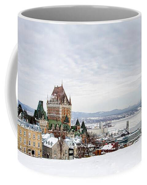 Quebec City Skyline Coffee Mug featuring the photograph Quebec City Skyline from the Citadel by Dawna Moore Photography