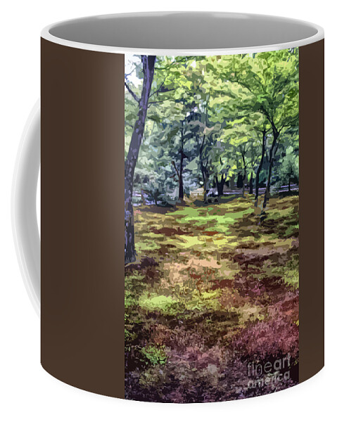Abstract Coffee Mug featuring the photograph Quiet Forest by Stefan H Unger