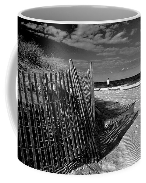 Seashore Coffee Mug featuring the photograph Quiet moment at the shore by Bill Jonscher