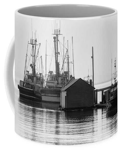 Boat Coffee Mug featuring the photograph Quiet Mooring by Bob Christopher