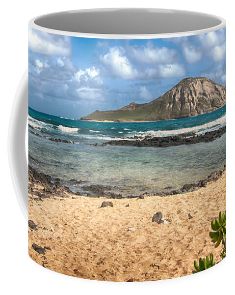Hawaii Coffee Mug featuring the photograph Rabbit Island by Dan McManus