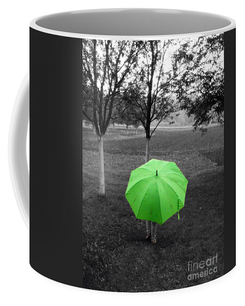 Rain Coffee Mug featuring the photograph Rain by Nina Ficur Feenan