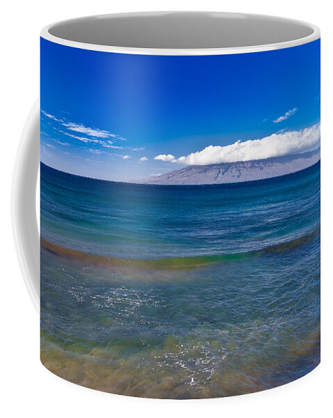 Hawaii Coffee Mug featuring the photograph Rainbow Wave  by Lars Lentz