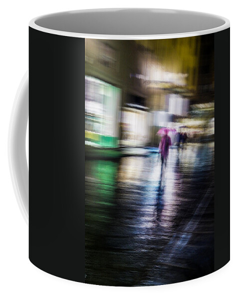Impressionist Coffee Mug featuring the photograph Rainy Streets by Alex Lapidus