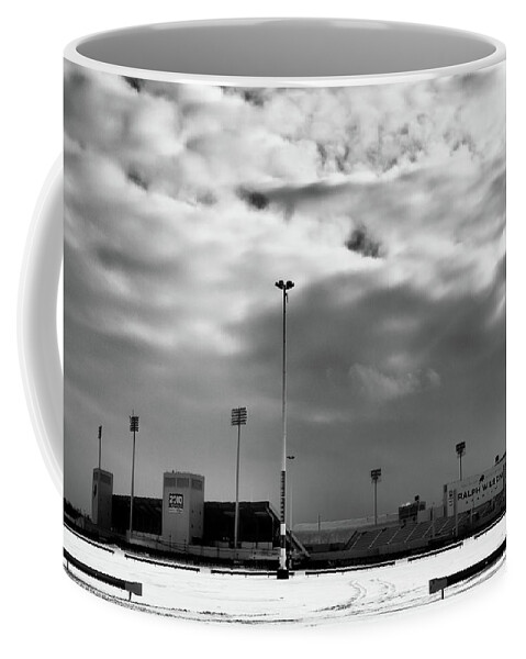 Buffalo Bills Coffee Mug featuring the photograph Ralph Wilson Stadium - Off Season by Guy Whiteley