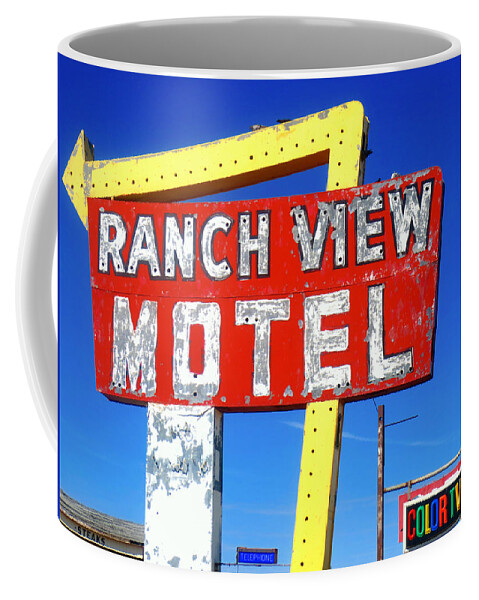Ranch View Motel Coffee Mug featuring the photograph Ranch View Motel by Gia Marie Houck