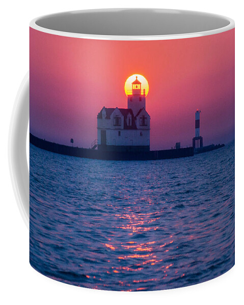 Lighthouse Coffee Mug featuring the photograph Rare Atmosphere by Bill Pevlor
