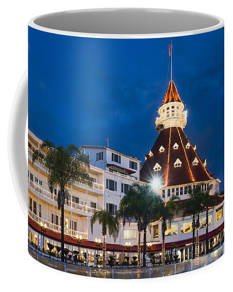 Hotel Del Coronado Coffee Mug featuring the photograph Rare Reflection by Dan McGeorge