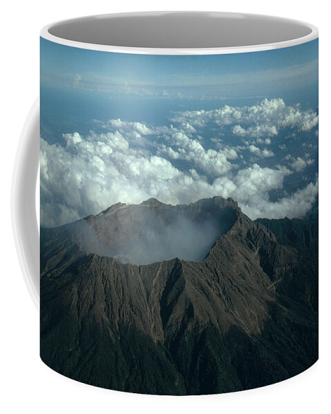 Active Volcano Coffee Mug featuring the photograph Raung Volcano, Indonesia by Jack Fields
