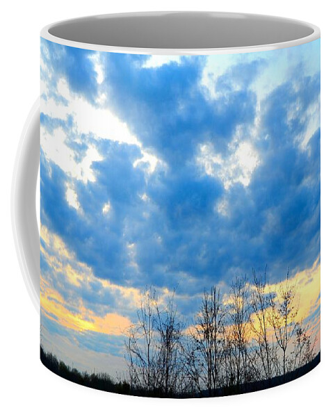 Blue Coffee Mug featuring the photograph Reach Out and Touch the Sky by Linda Bailey
