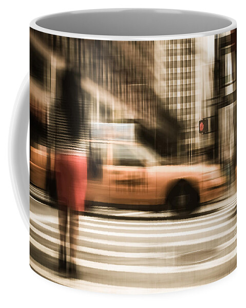Nyc Coffee Mug featuring the photograph Red 1 by Hannes Cmarits