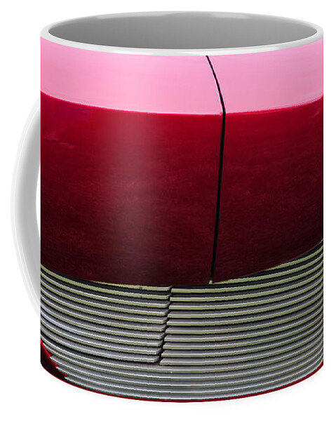 Red Coffee Mug featuring the photograph Red Car by Glory Ann Penington