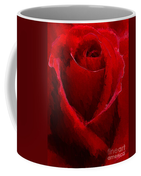 Anthony Fishburne Coffee Mug featuring the digital art Red Charmer by Anthony Fishburne