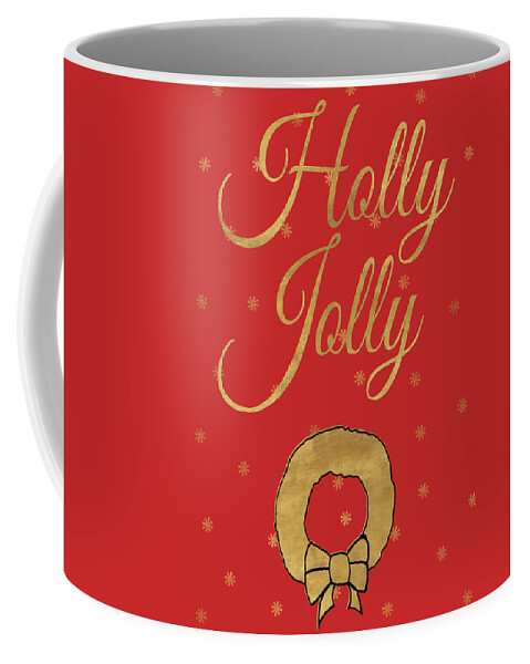 Red Coffee Mug featuring the painting Red Christmas II by Sd Graphics Studio