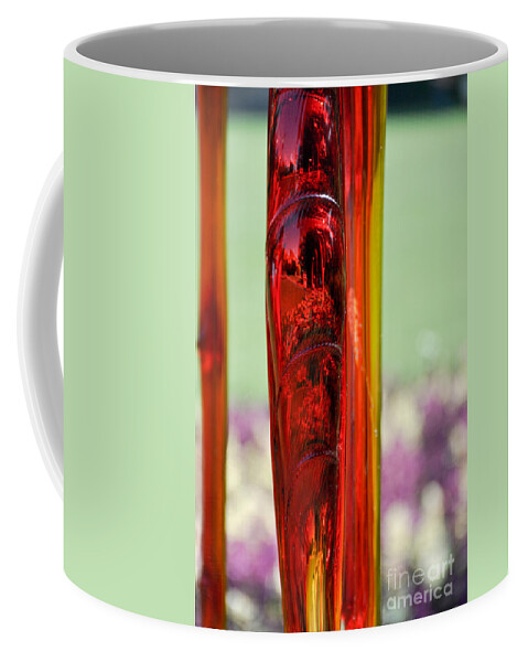 Red Glass Coffee Mug featuring the photograph Red Glass by Cheryl McClure