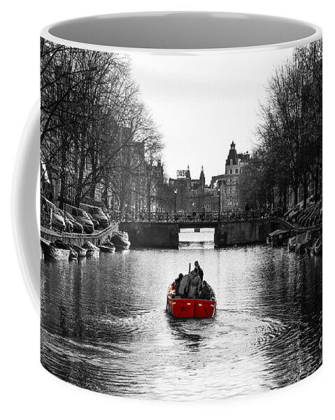 Black And White Coffee Mug featuring the photograph Red by Gunnar Orn Arnason