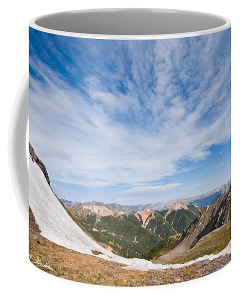 Barren Coffee Mug featuring the photograph Red Mountain from Columbine Lake Pass by Jeff Goulden