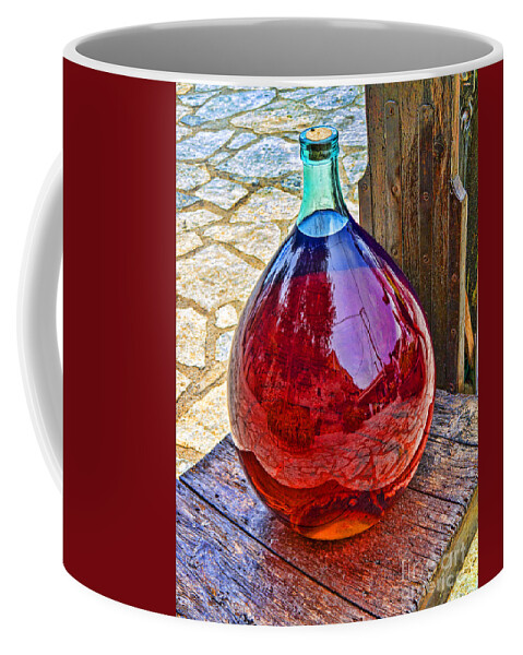 Kefalonia Coffee Mug featuring the photograph Red Red Wine by Gillian Singleton