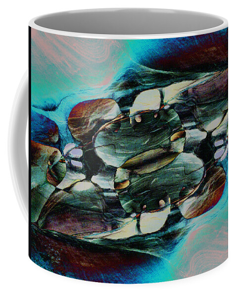Abstract Coffee Mug featuring the photograph Red Rock Canyon Blues 2 by Stephanie Grant