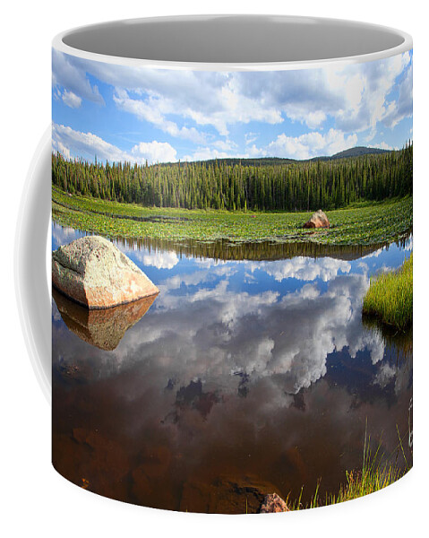 Red Rock Lake Photograph Coffee Mug featuring the photograph Red Rock Lake Reflection by Jim Garrison