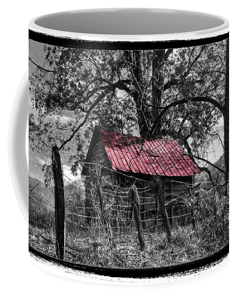 Andrews Coffee Mug featuring the photograph Red Roof by Debra and Dave Vanderlaan