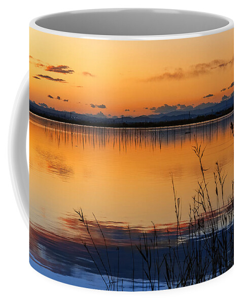 Reflections Coffee Mug featuring the photograph Red Sunset. Valencia by Juan Carlos Ferro Duque