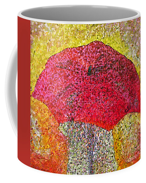 Umbrella Coffee Mug featuring the photograph Red Umbrella by Claire Bull