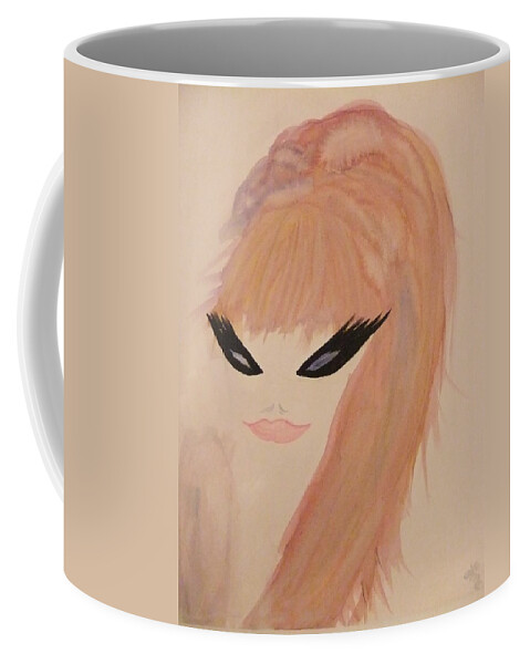 Woman Coffee Mug featuring the painting Redhead Woman by Lynne McQueen