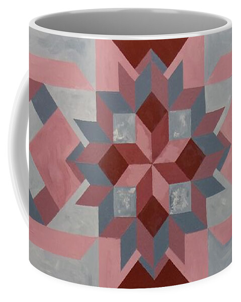 Quilt Coffee Mug featuring the painting Grinding Maize by Michael Dillon