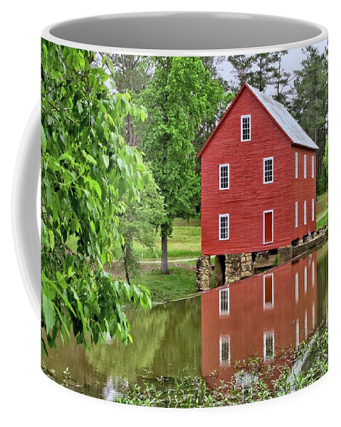 8619 Coffee Mug featuring the photograph Reflections of a Retired Grist Mill by Gordon Elwell