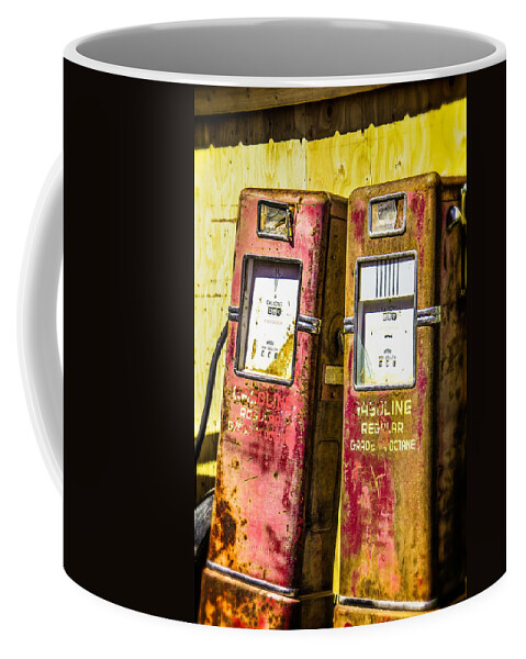 Made In America Coffee Mug featuring the photograph Regular Gasoline by Steven Bateson